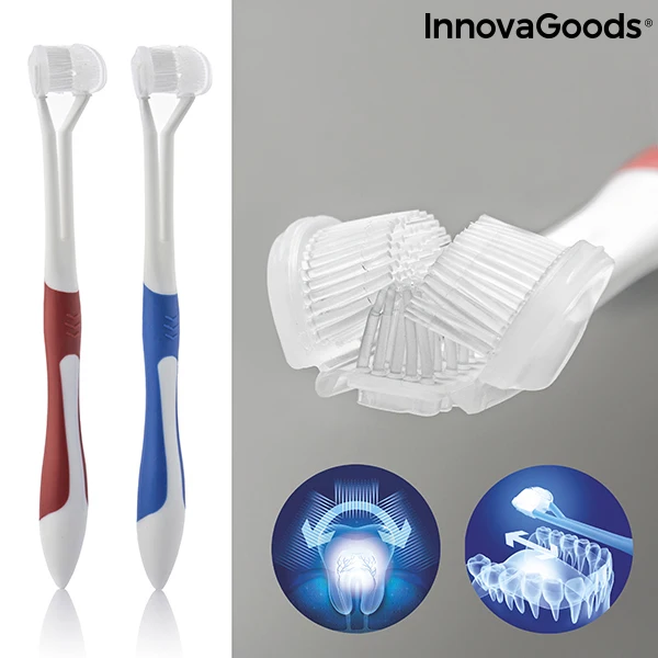 InnovaGoods 4D Toothbrush (Set of 2) | Красота и здоровье