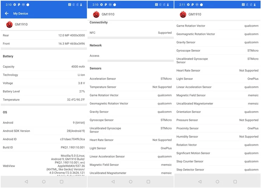 Смартфон Oneplus 7 Pro с глобальной ПЗУ, 6 ГБ, 128 ГБ, Snapdragon 855, 6,67 дюйма, AMOLED экран, 48мп, тройная камера, 30 Вт, зарядное устройство, NFC, 4000 мА/ч