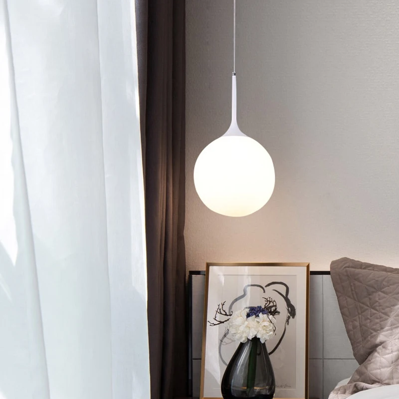 LED Glass pendant lamp Ball light Beaver dining room bedroom creative design | Лампы и освещение