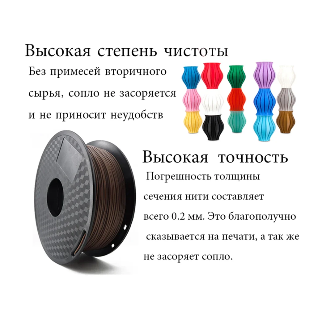 Пластиковая нить филамент YouSu для 3d печати abs petg pla пластик 1кг 0.5кг 3д принтер Creality