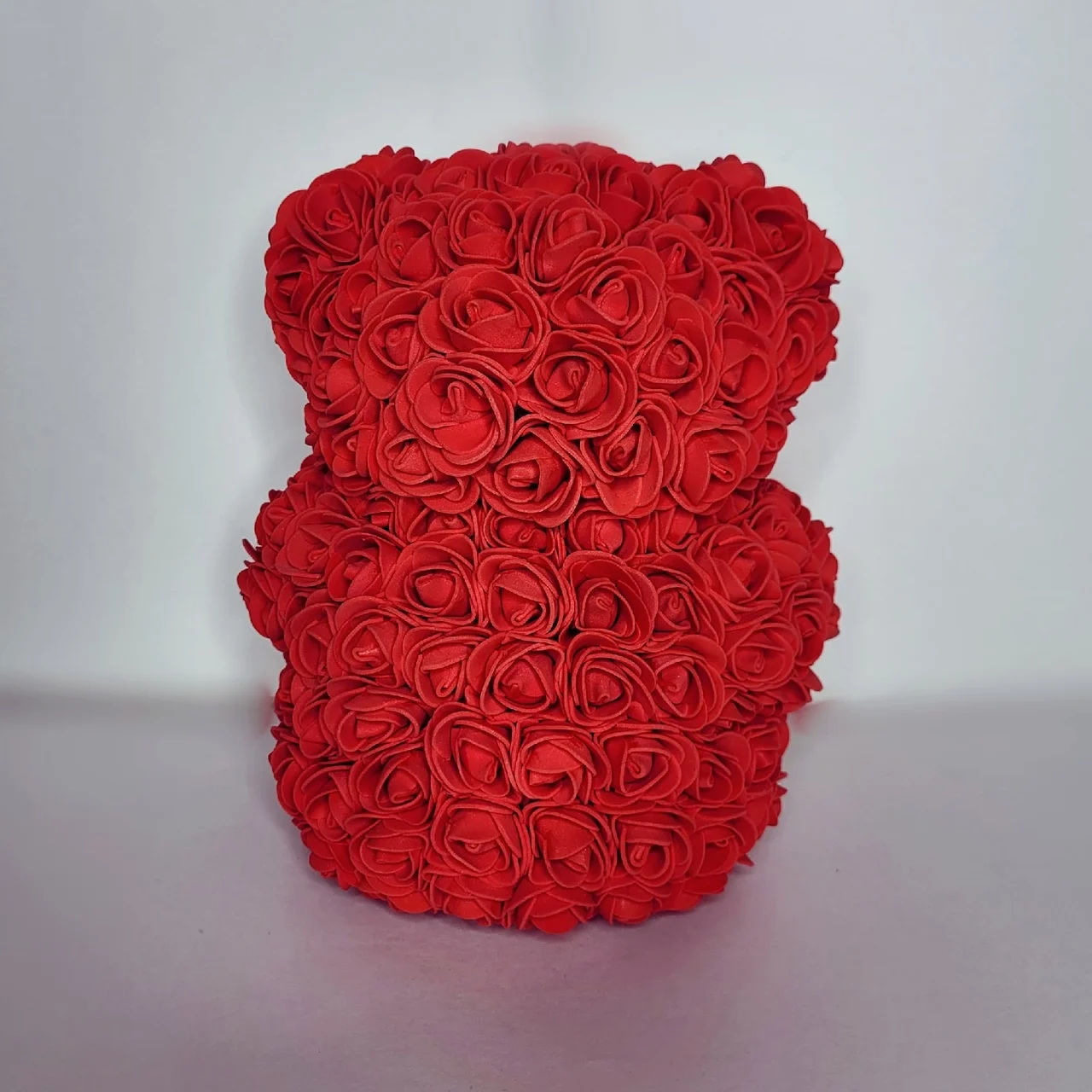 Мишки из роз Медведь фоамирана 23 24 37см Подарок Искуственные цветы День Рождения