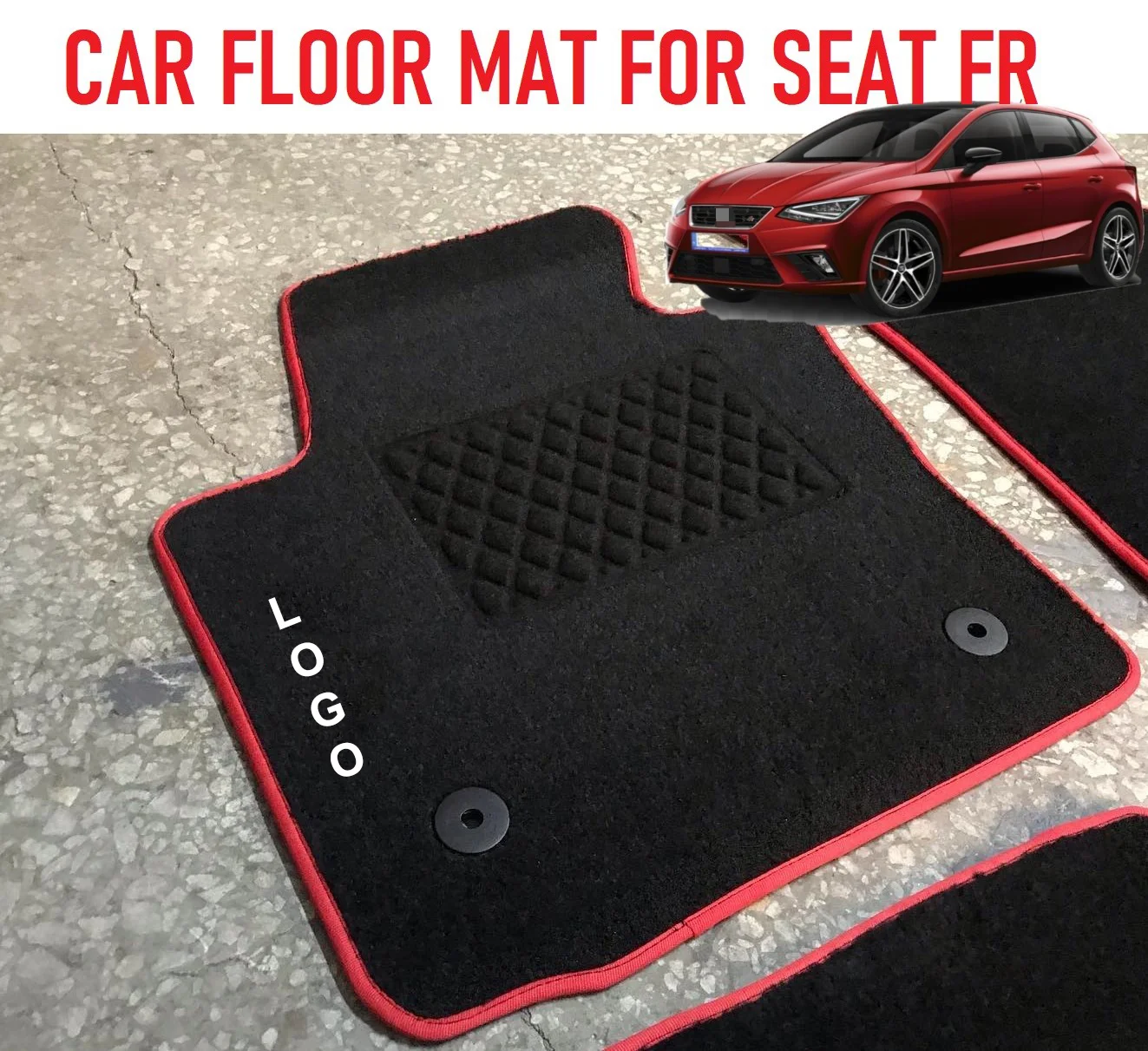 4 шт. автомобильные коврики для гольфа Jetta Passat Polo Scirocco Tiguan Touareg Amarok Beetle Caddy Bora Eo |