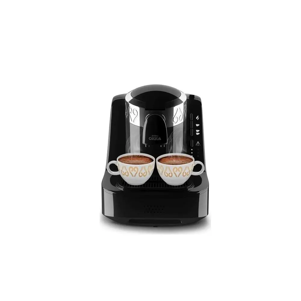 

My desire Whopping OK001 Turkish Coffee Machine-Chrome Black Elegant bright Luminous Look Modern Designed Casual Use Stainless Surface