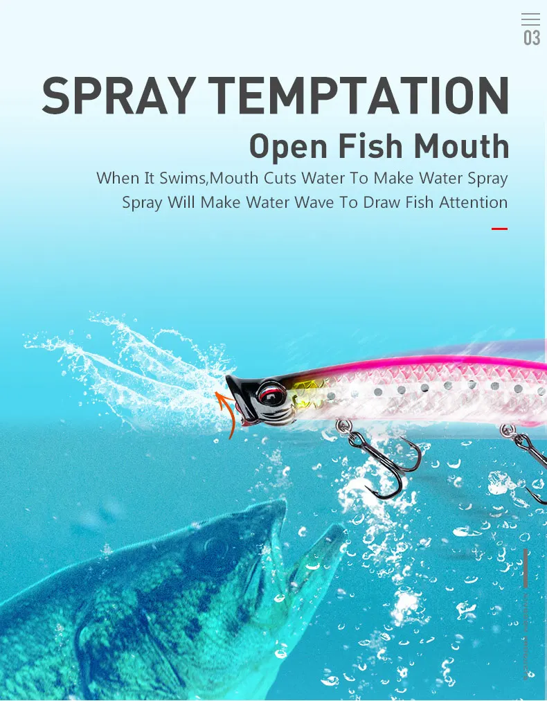 Kingdom Fishing Приманка Topwater приманка поппер 123 мм 18,5 г, 110 мм 12,8 г, 90 мм 7,5 г жесткая приманка искусственная приманка плавающая приманка модель 3508