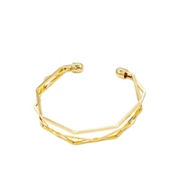 2021 trend fashion vintage adjustable simple geometric open copper women bracelets accessories jewelry couple gifts bracelets