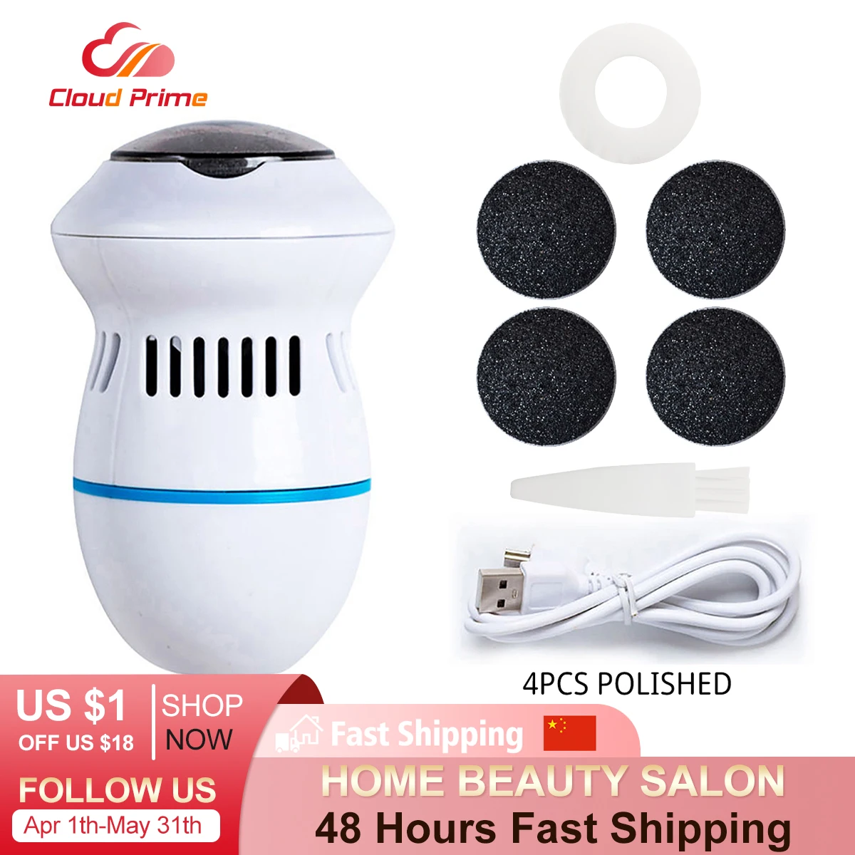 

Electric Foot Grinder Vacuum Callus Remover Foot Pedicure Tools Rechargeable Foot Files Clean Tools for Hard Cracked Skin