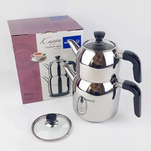 МАЗ Каппа 18/10 л/Каппа Mega л Турецкий чайный набор нержавеющая сталь высокое