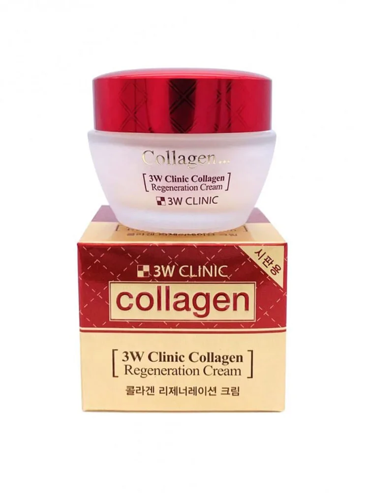 3W Clinic Collagen Regeneration Cream Восстанавливающий крем для лица с коллагеном 60 мл |