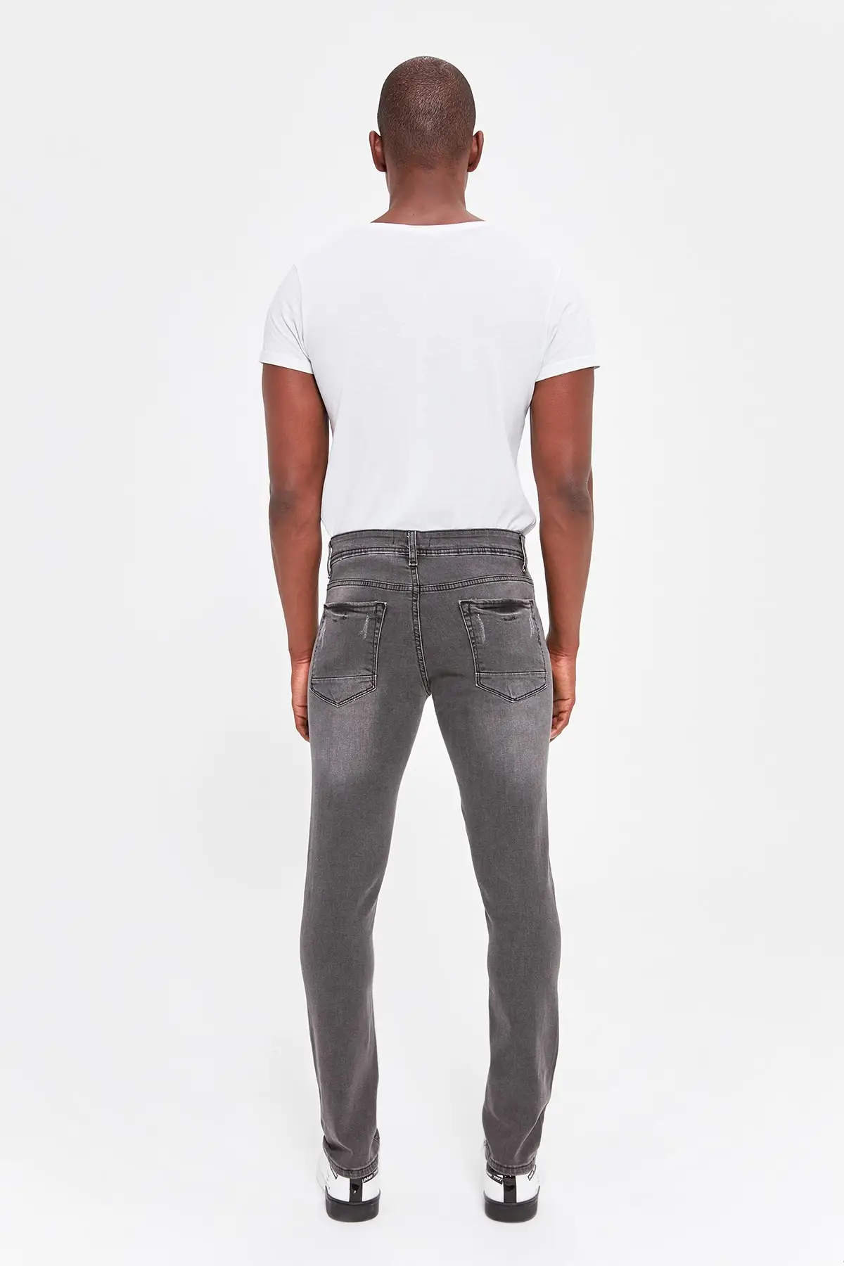 

Trendyol Gray Men Harrow Yıpratmalı Skinny Jeans TMNAW20JE0253 джинс для мђжин ан мђжские pantalones homme hombre бѬки мђ