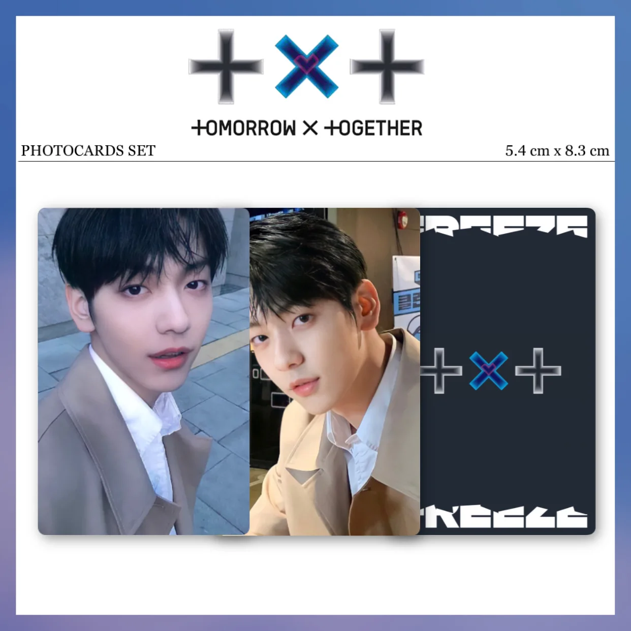 10 шт/комплект Карты Tomorrow x Together TXT FREEZE двусторонние для коллекции | Канцтовары