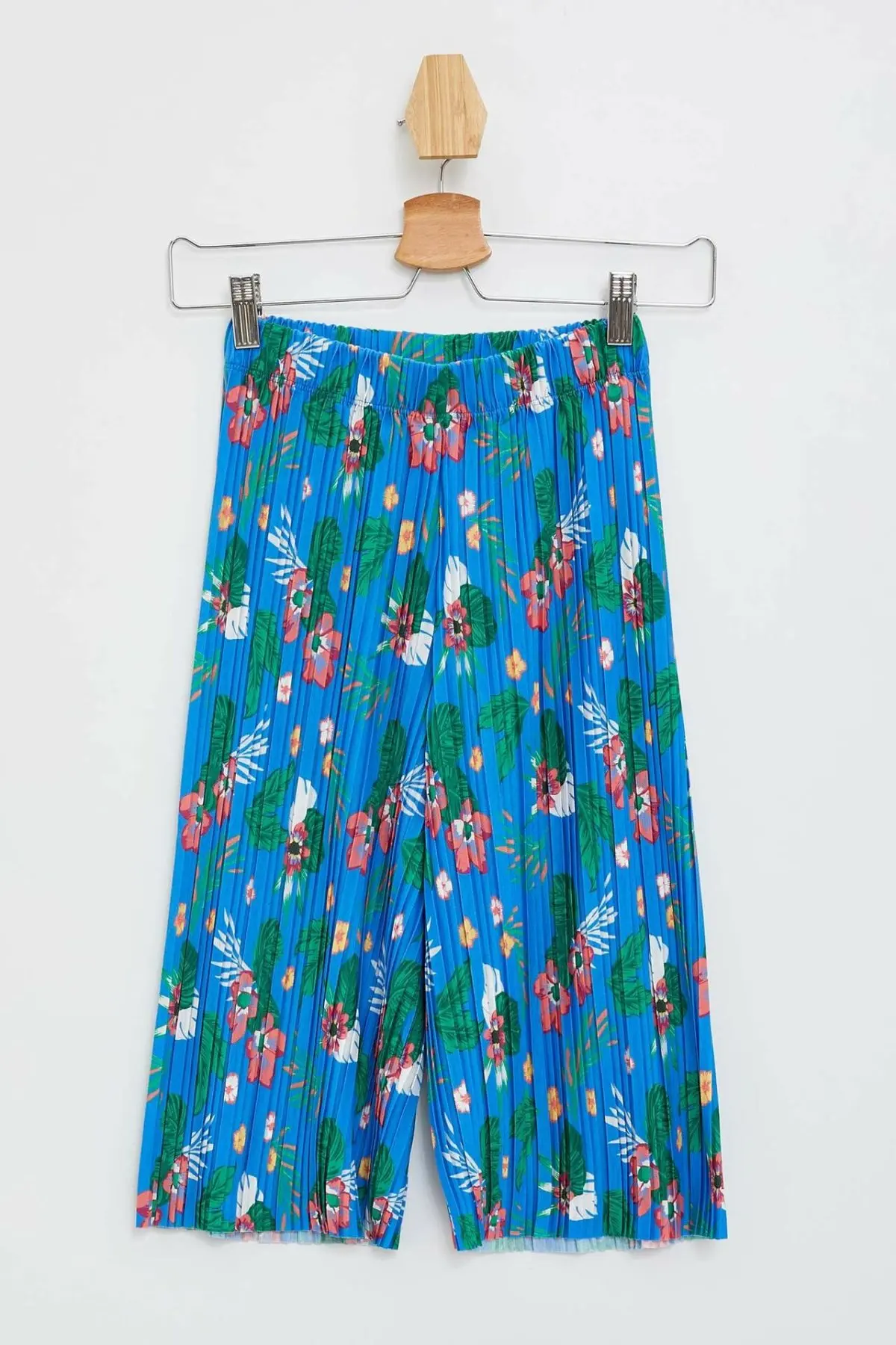 DeFacto/летние красные штаны с цветочным принтом для девочек повседневные свободные