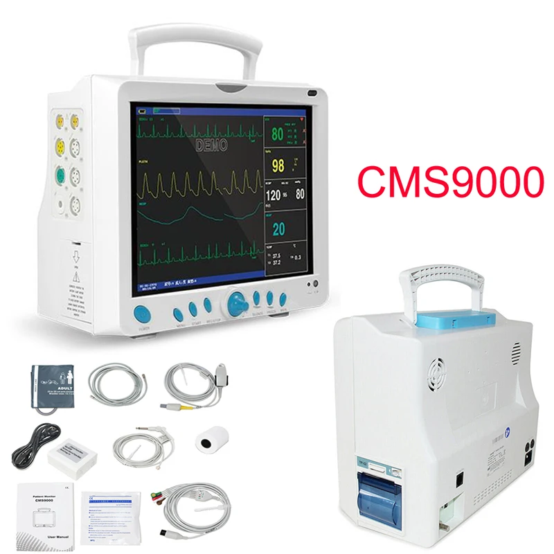 

Лидер продаж, многопараметрический монитор пациента CONTEC CMS9000, медицинская машина, монитор сердечного ритма SPO2