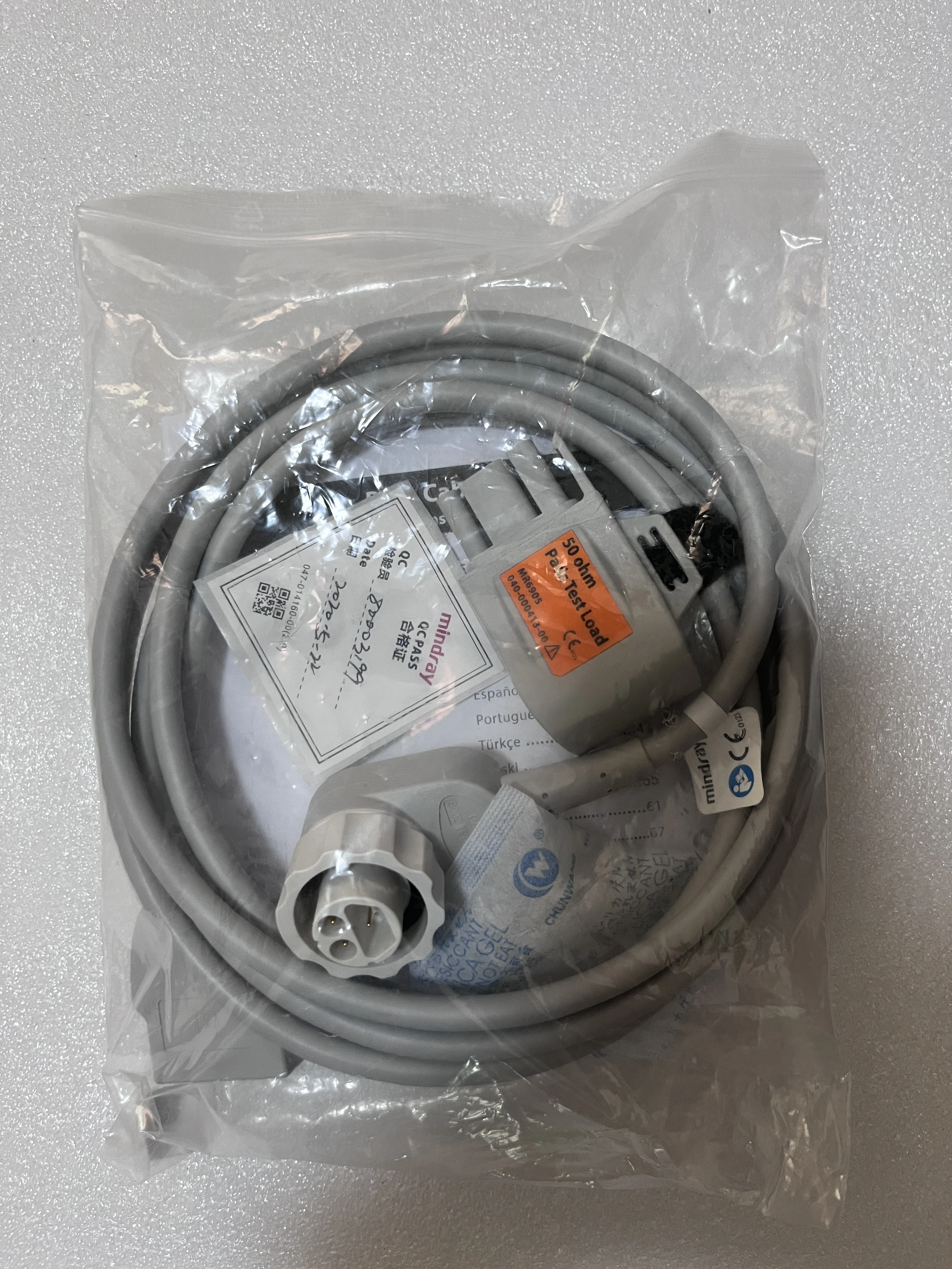

Mindray D3 D6 Defibrillator Machine Parts PN:115-006578-00 MR6702 Electric Pole Pads Cables (New,Original)