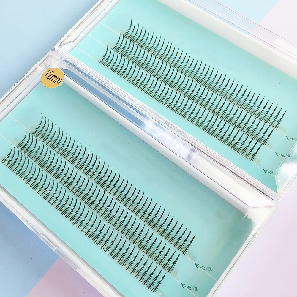 

Professional Spikes Lashes A/M Shape Individual Lashes Extension Heat Bonded Cluster Wispy Long Fishtail Eyelashes Supplies