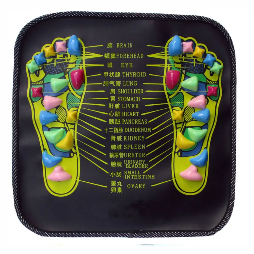 

Reflexology Walk Stone Foot Acupoint Massage Pad Leg Pain Relief Walk Massager Mat Health Care Acupressure massageador Tool