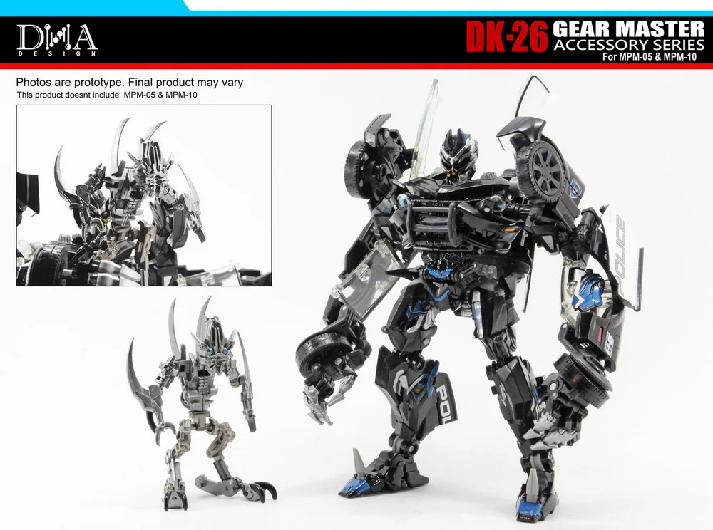 【In Stock】DNA DK-26 Upgrade Kit for MPM10 Starscream/MPM05 Barricade Transformation Toys Accessories ABS Collectiable Figurs |