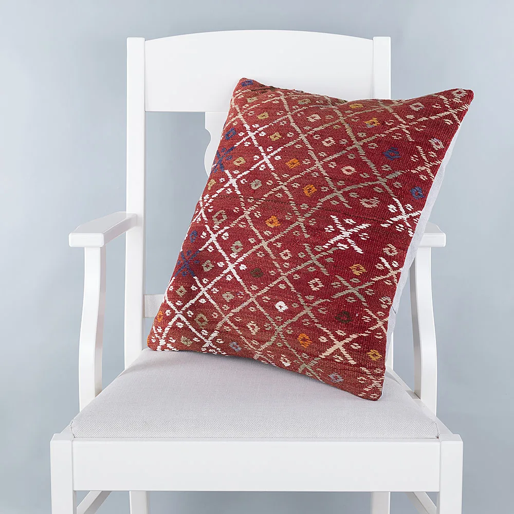 

Gerek El Dokuma Kilim Krlent 50 x 50 : 4706