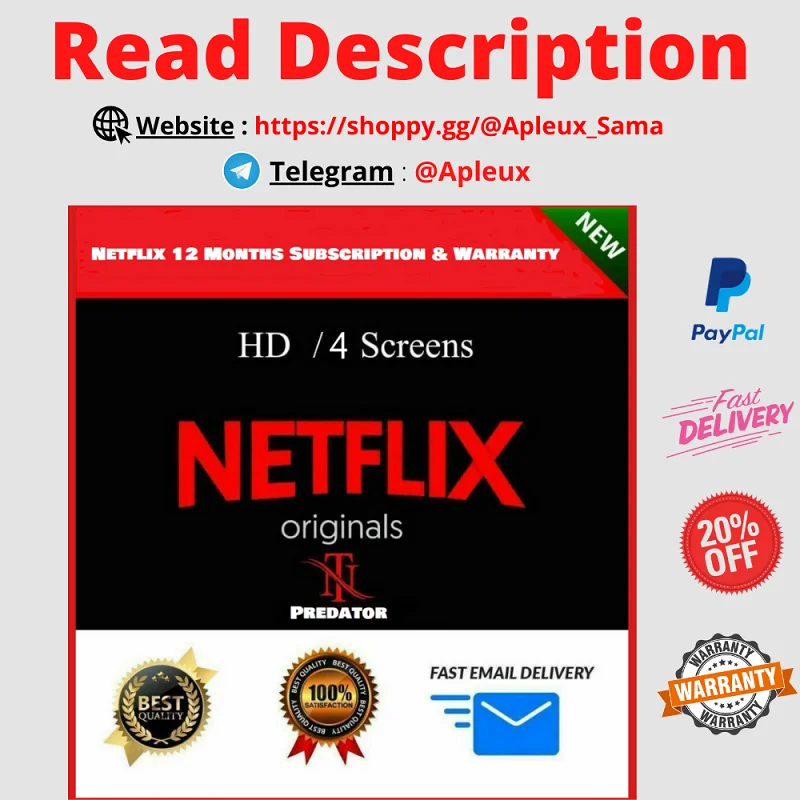 

{Netflix Premium Account 1 Screens Avaliable Global 100% 4K Ultra HD}