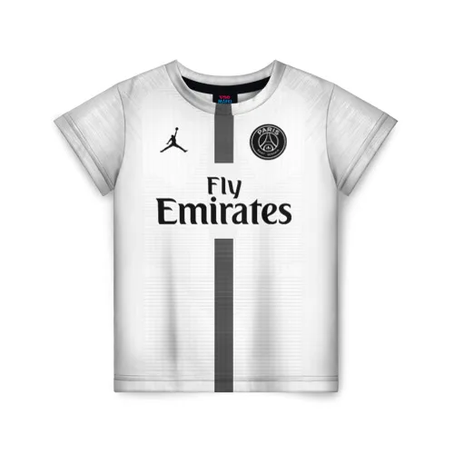 Детская футболка 3D Neymar away UCL edition 18-19 | одежда и обувь