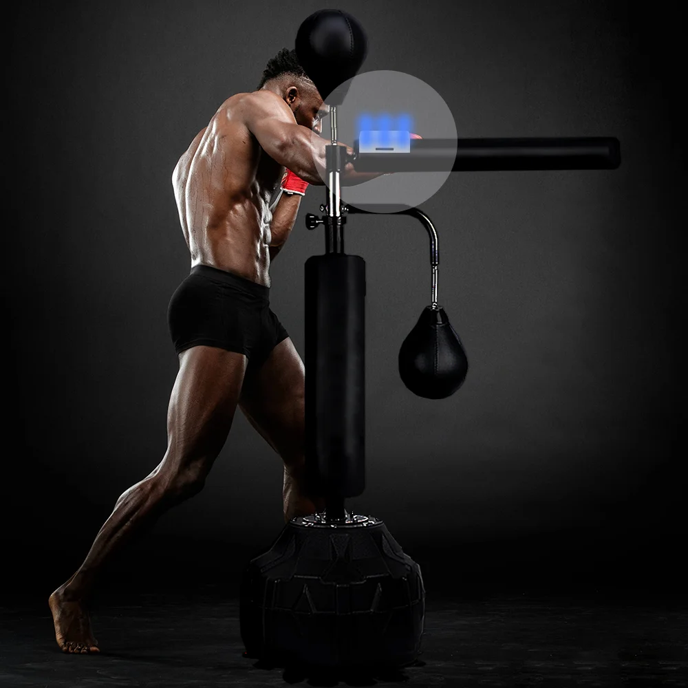 [QueLing] Smart Spin Pole Boxing Ball Reaction Target Rotating Vertical Stick Target Reaction test
