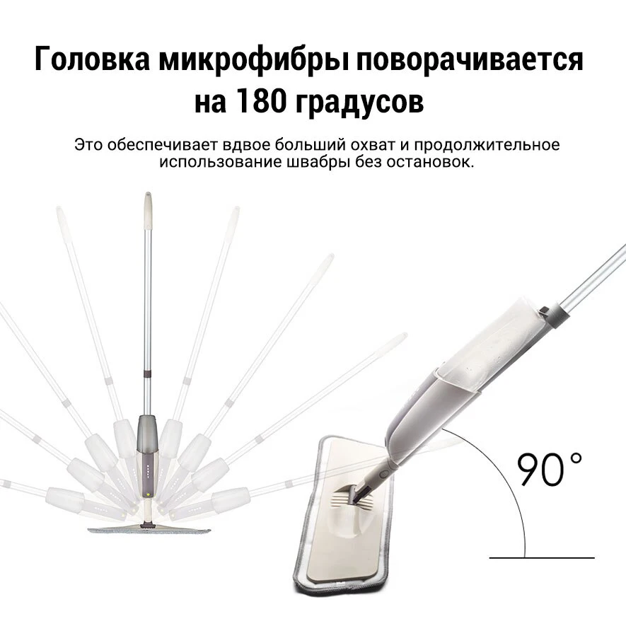 SDARISB Швабра с ручкой на 360 для дома мытья пол. Распылительная швабра пола