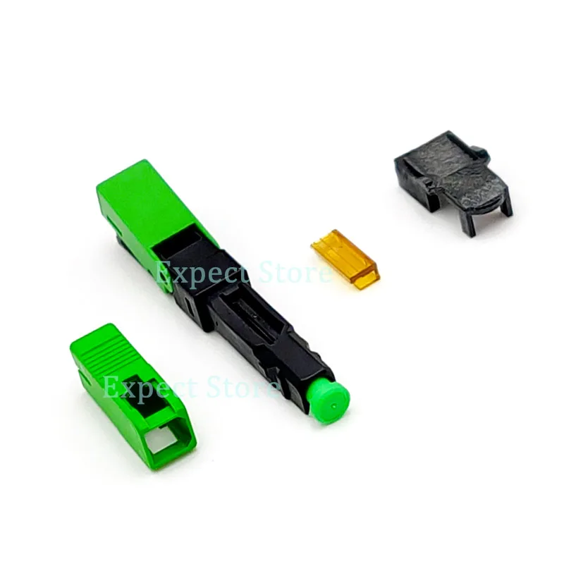 

100pcs/lot Fast Connector ESC250P SC APC Single-Mode SC APC Optical Fiber quick connector SC UPC Fiber Optic Fast Connector