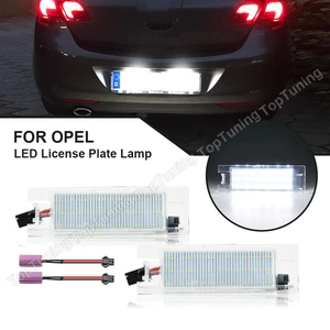 2PCS Canbus LED Number License Plate Light Lamp for Opel Astra J H Vectra C Zafira B Insignia Corsa C Meriva A Tigra B No Error