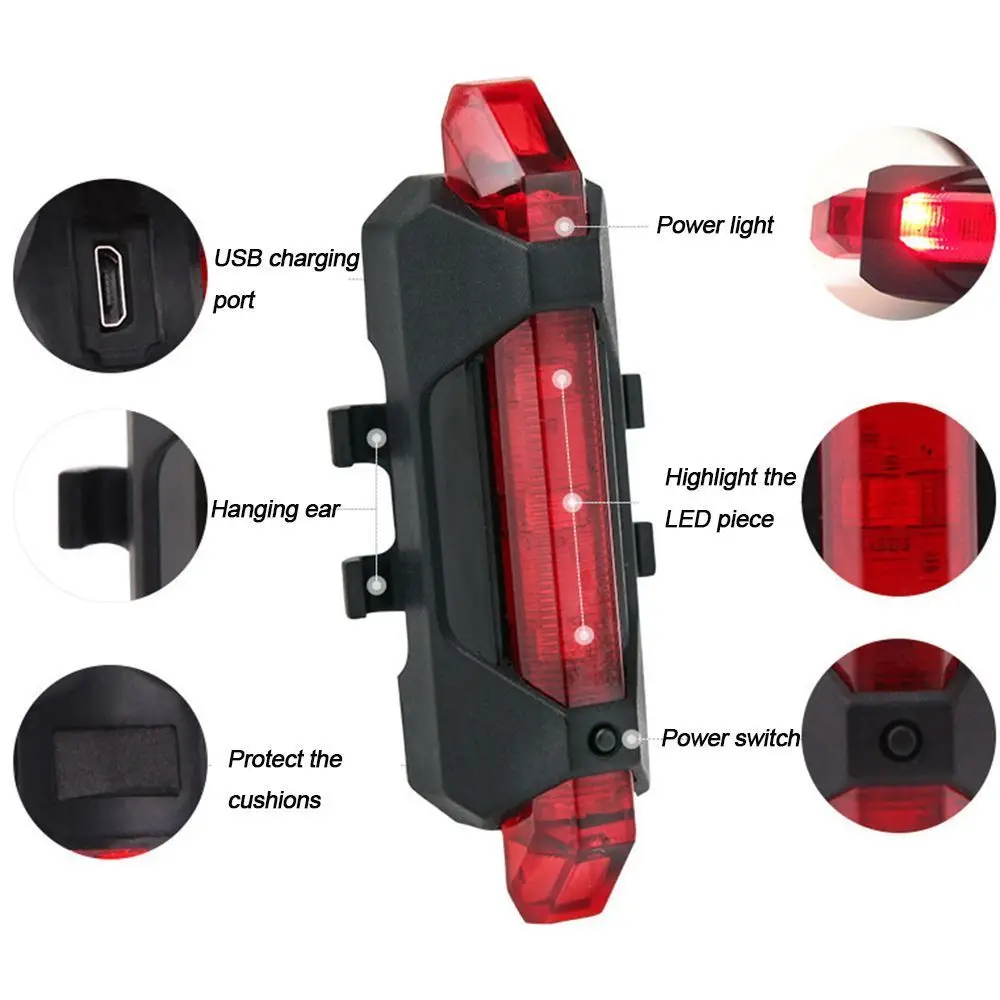 Фонарь велосипедный 5 светодиодов 2 шт. | Фонари