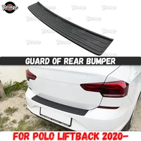 guard of rear bumper case for volkswagen polo liftback 2020 abs plastic accessories protective plate scratch car styling