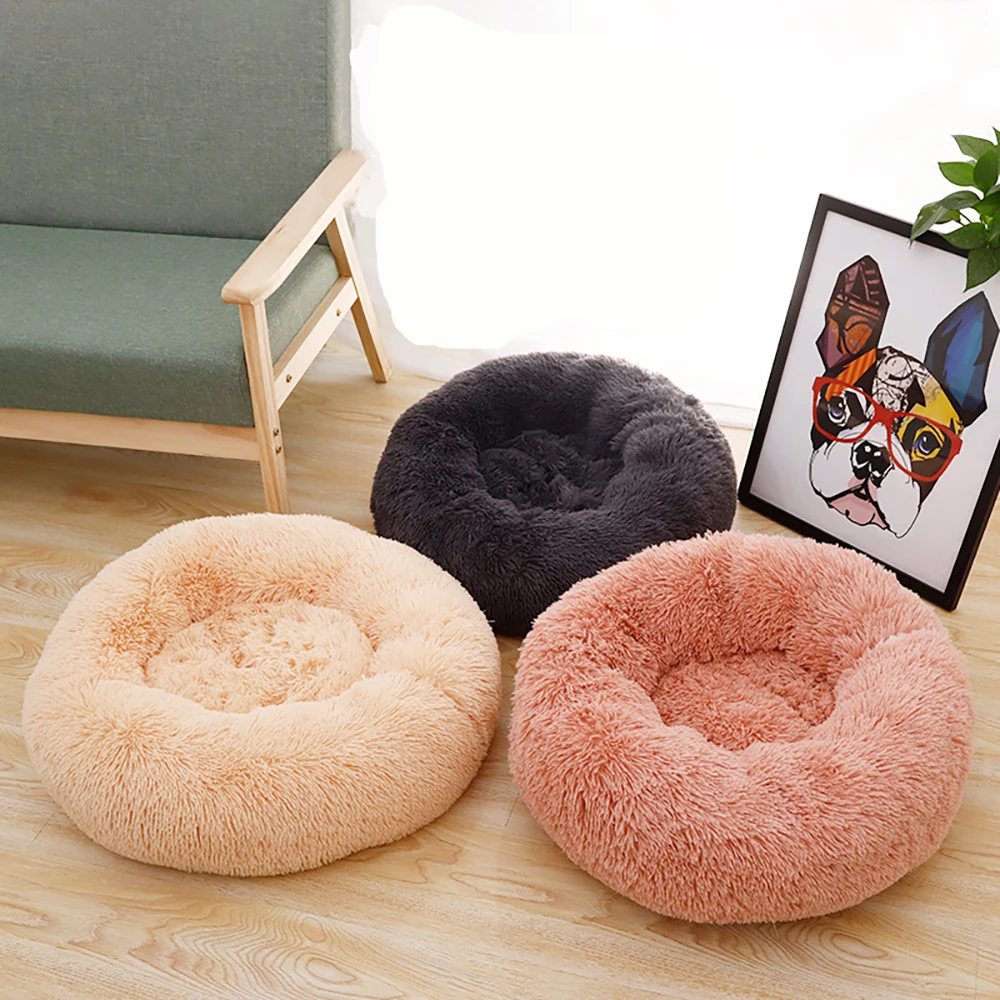 Лежанка для домашних животных корзина собак дом подушка коврик кошка плюш и