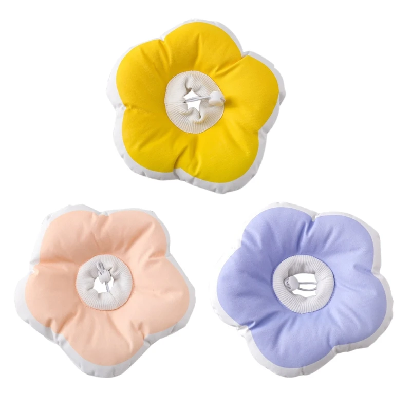

Adjustable Protective Cone for Pet Recovery Collarfor Wound Healing After Surgery Nice Flower Design Gift for Pet Owner