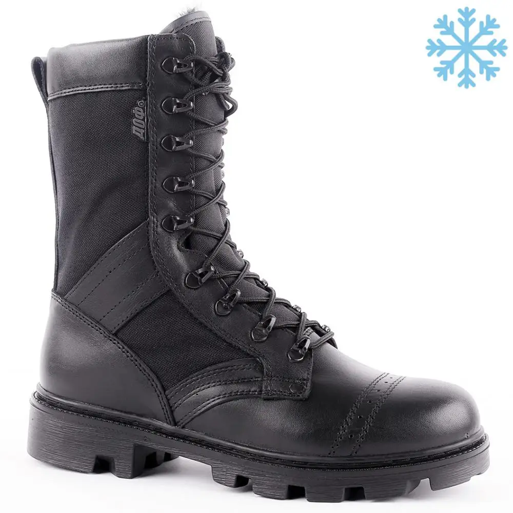 Зимние Черные ботильоны из натуральной кожи на шнурках Мужская Высокая обувь