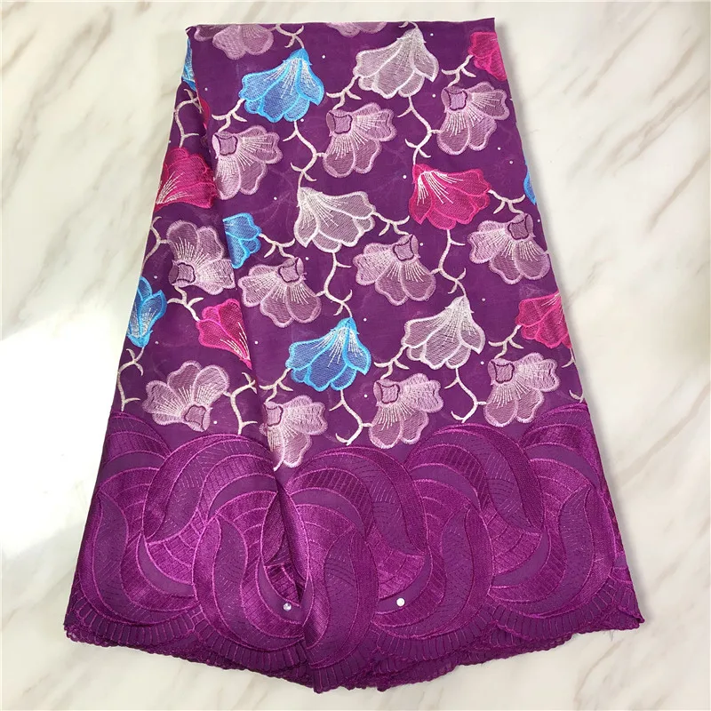 Африканская швейцарская хлопчатобумажная сухая кружевная ткань нигерийская