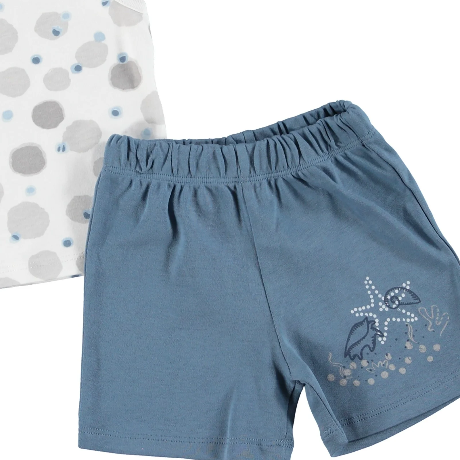 Ebebek/модный клубный комплект с шортами без рукавов для маленьких мальчиков в