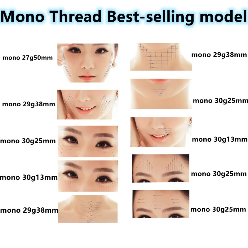 Бесплатная доставка 10 штук Pdo резьба лифтинг лица Подтяжка заполнение