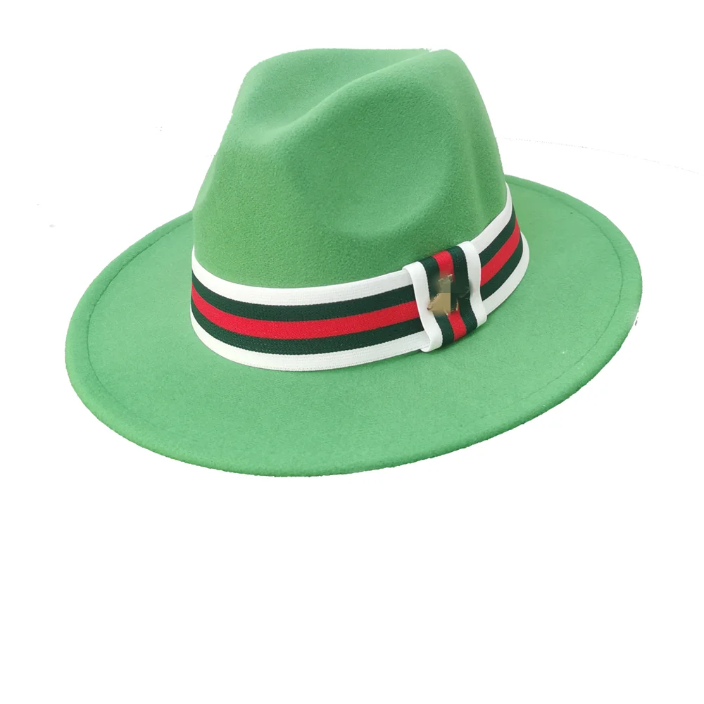 

elastic band fedora for men jazz hat Unisex fedoras fashion hats for women and men church hat rock hat star rock fedoras hat