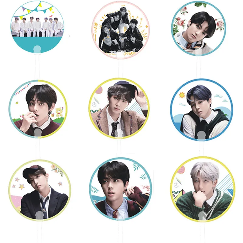 

kpop Store Bangtan Boys Map Of The Soul 7 PVC Transparent Hand Fans JIMIN JIN SUGA J-HOPE Fans Collection