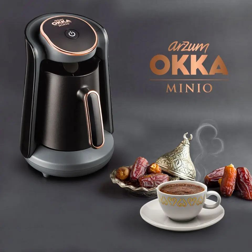 Turkish Coffee Maker Machine Arzum OK004 Okka Minio Automatic Cordless Electric Coffee Pot Espresso Mocha Coffee Kettle Gift Tea