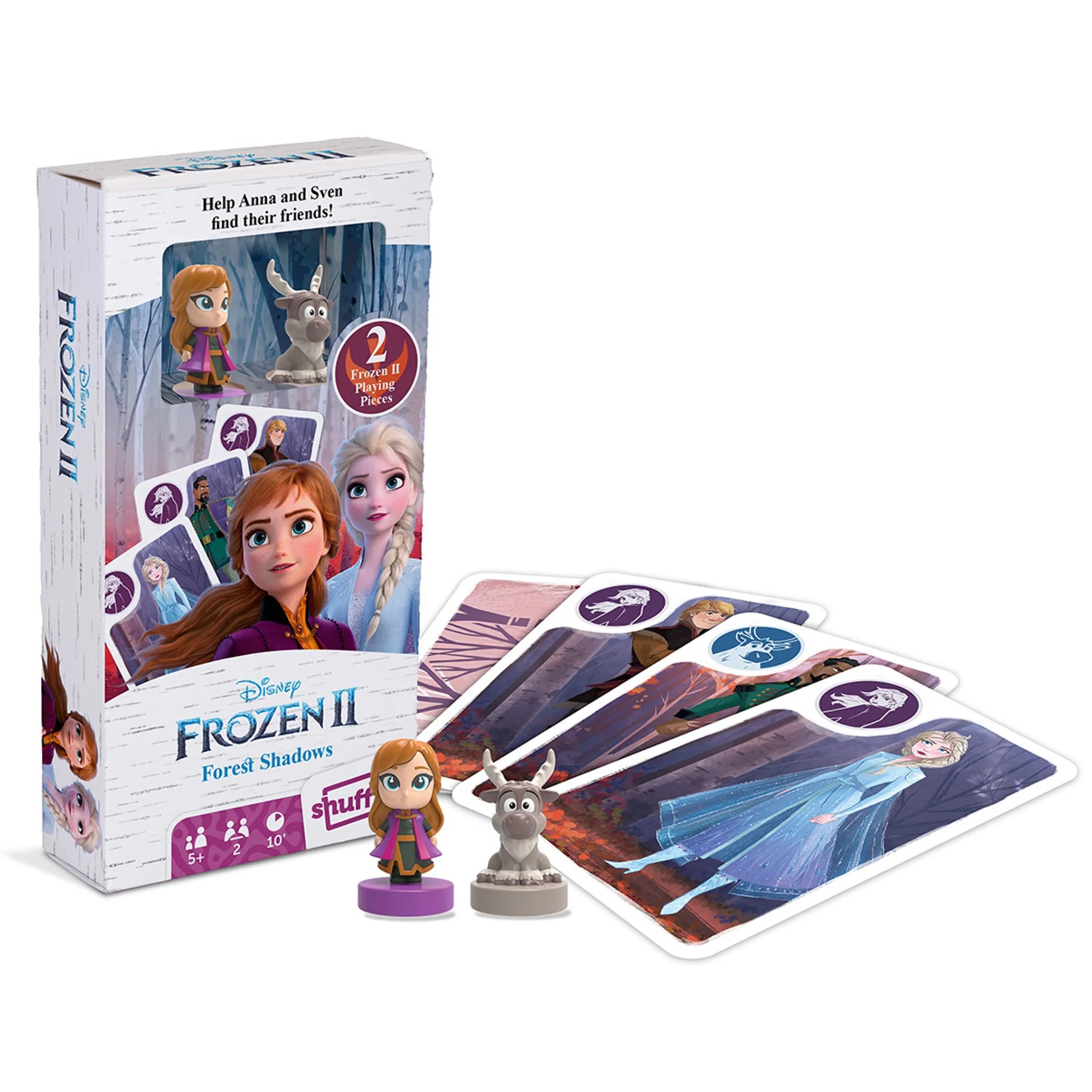 Холодное сердце II карточная игра 2: колода семейные игры + фигурки: Анна и Свен