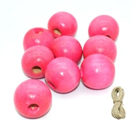 sandalwood round beads natural wooden beads garland 25mm used for jewelry making christmas decorations 20pcs