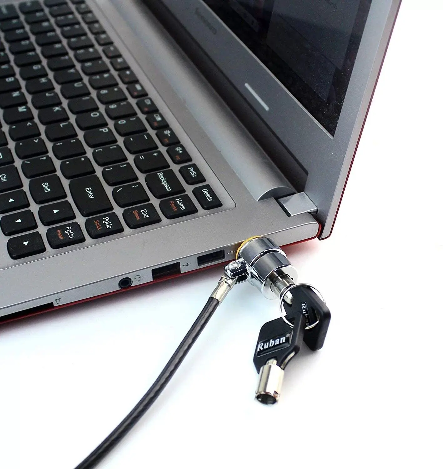 

Notebook Lock and Security Cable (PC/Laptop) 2 Keys 6.2 foot