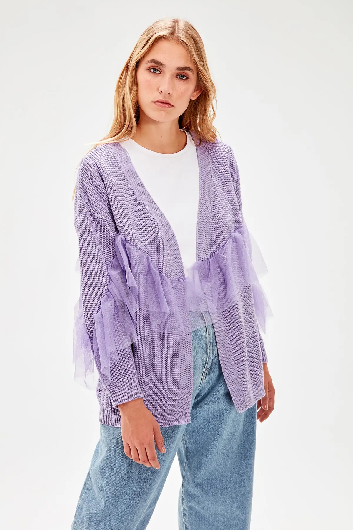 Trendyol Женский трикотажный кардиган TWOAW20FV0048| |