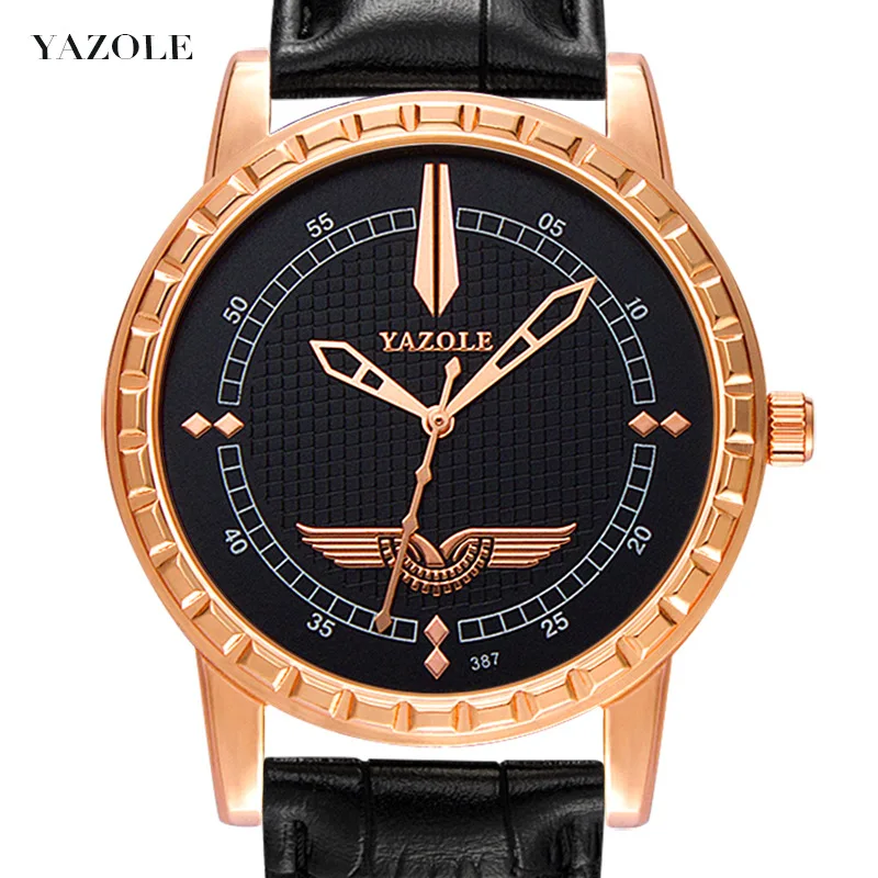 

YAZOLE brand, business men's Quartz, large dial, gold, popular Arabic numerals design, elegant and elegant