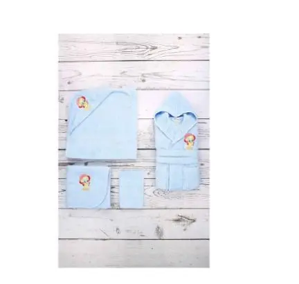 

Банный комплект для малышей из бамбука, 0-3 лет, 100% хлопок