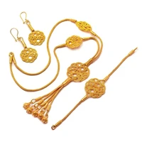 Love Knot Gold Gilded Kazaziye Hand Wrap Silver Set 1109Hand Made Silver Jewellery Set