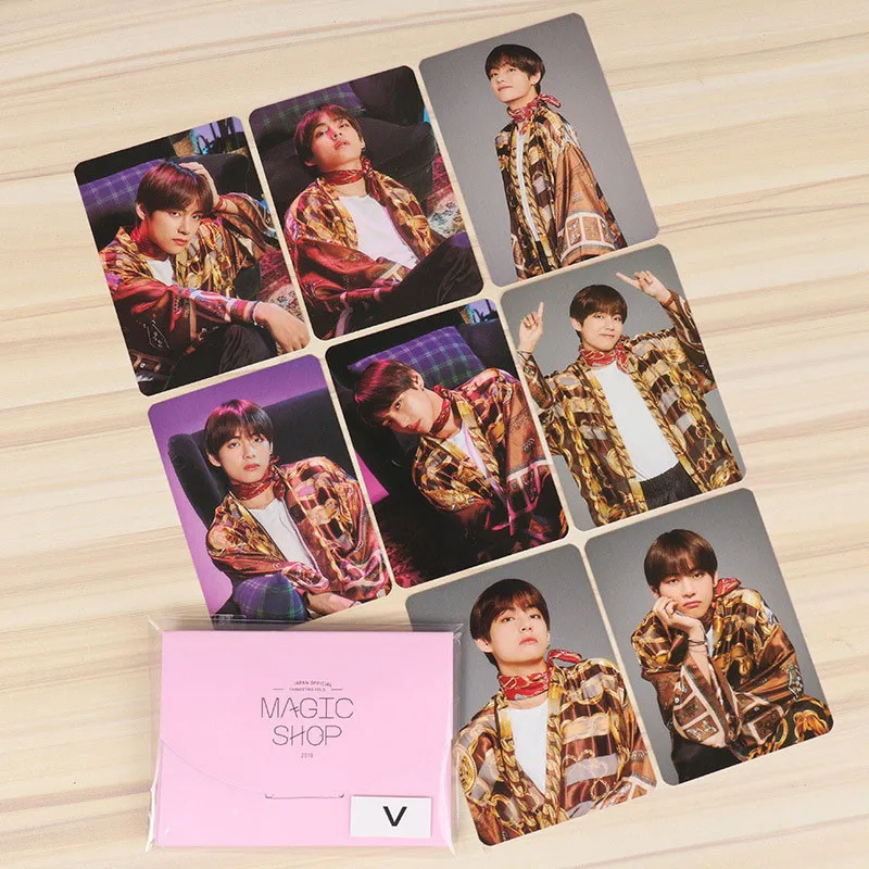 

KPOP Bangtan Boys 8PCS 9PCS Magic Shop LOMO Cards JIMIN JIN SUGA J-HOPE Photocards Fans Collection