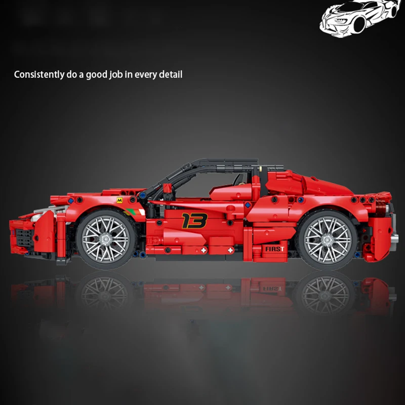 Высокотехнологичный супер гоночный автомобиль красный железо LaFerraried модель
