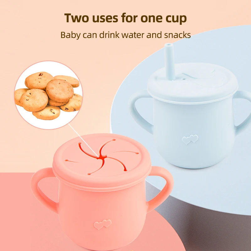 4/6/8 PCS Baby Soft Silicone Bib Cartoon Printed Bibs Sucker Bowl Plate Cup Spoon Fork Sets Non-slip Children's Dishes BPA Free