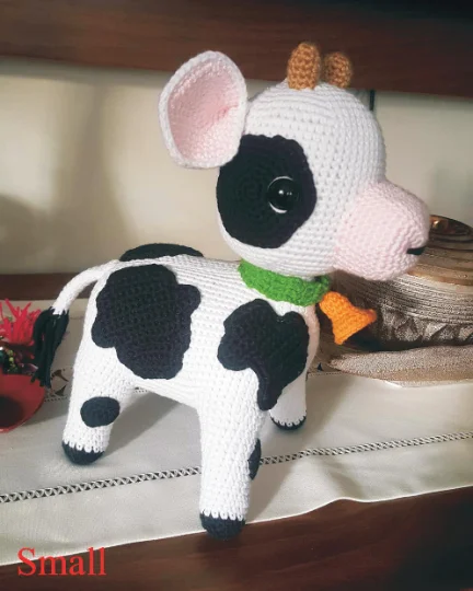 Amigurumi Cow Sweet кукла амигуруми игрушка вязание крючком мягкие животные для ребенка