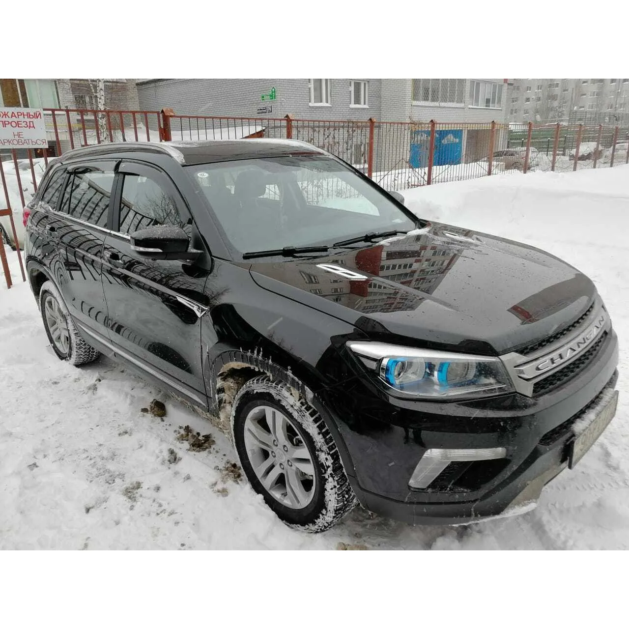 Дефлекторы окон Cobra Tuning C60314 на авто Changan CS75 1 l 5d 2014- н.в. 4 шт./комп. ветровики от дождя